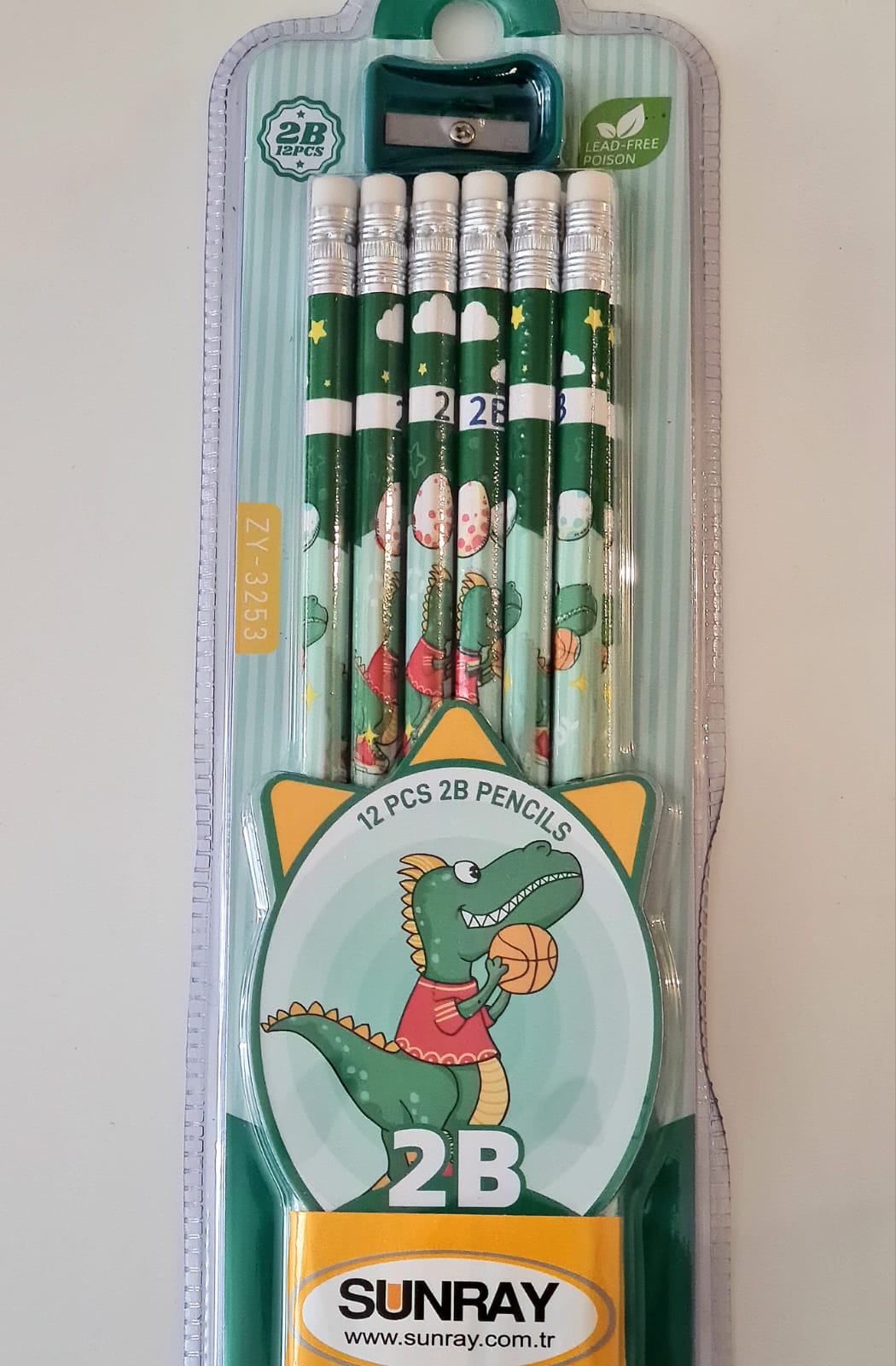 Yeil Dinazorlu Kalem Seti