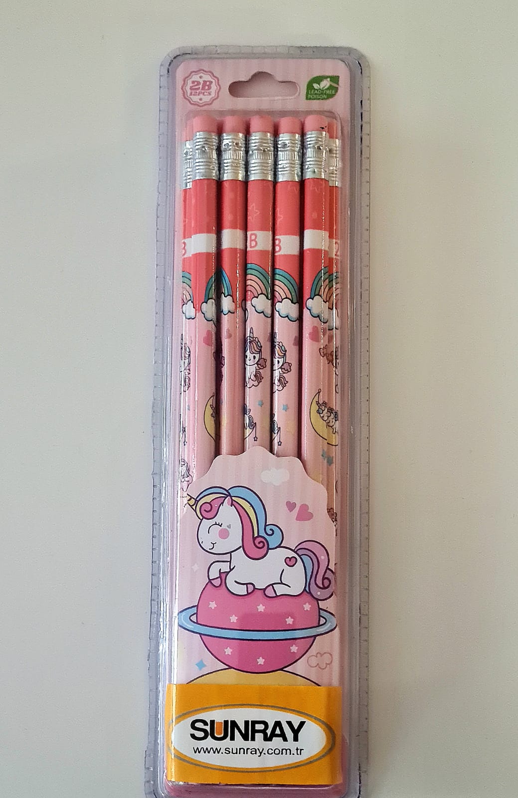 Pembe Unicorn Kalem Seti