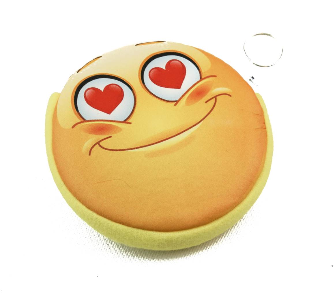 Gzleri Kalpli Ak Emoji Anahtarlk Czdan